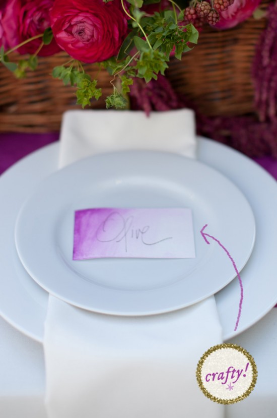 How to Make Watercolor Wedding Place Cards A Practical Wedding Ideas for 